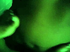 Cougar army lady with big tits and ass worships cock in fetish scene