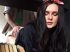 My sis got stuck and took cum in her pussy 😏