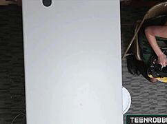 teenrobbers.com hot shoplifter eden sin fucked hard in doggystyle.
