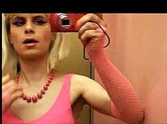 Ladyboy Masturbates In Elevator