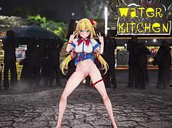 Hololive Aksi Haato Ghostdance in Stunning 3D Cartoon Animation