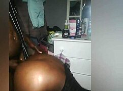 African Mature Woman Bends Over For Doggy Style With Big Ass And Monster Cock