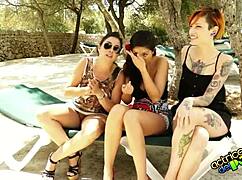 German orgy unfolds with Salma de Nora in wild brunette action.