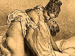 vintage erotic illustration from retro comic