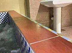 homemade threesome with latina and ebony in a jacuzzi setting