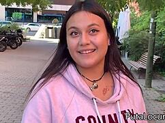 Innocent girl lets herself get fucked for money eagerly