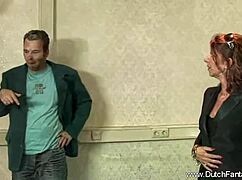 blonde lady intensely fucks and plays with two painters