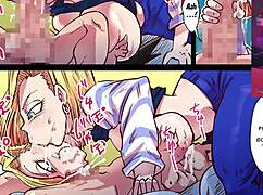 Big-tit milfs in anime threesome, always horny!