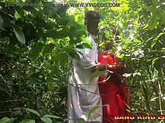 i couldn't resist her temptation as a priest enjoying my big black monster in african forest