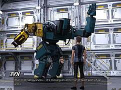 stranded in space flirting with half robot girl 😊