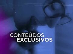 Latina mommy blows in menage party!