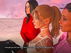 atlas having threesome with leyala kali and naya in visual novel