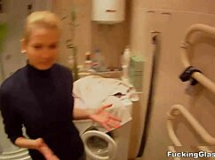 Teen Christina Jerks Off To Shaved Pussy Fucking