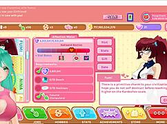 cute anime girl vtuber plays crush crush uncensored in a fun session