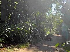 Friend And I Fuck Hot Black Girl At Waterfall