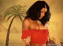 Exotic Bollywood Brunette Dances in Sensual Solo