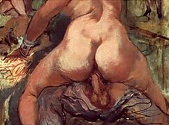 vintage erotic illustration display