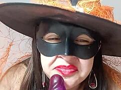 Neighbor's Witch Seduces with Huge Cameltoe on Halloween!