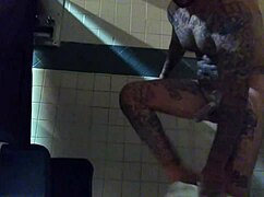 stroking this big tattd up white dick in the shower, feeling so horny and amateur.