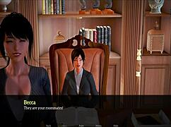 In my new family, redhead milf shows big tits and ass