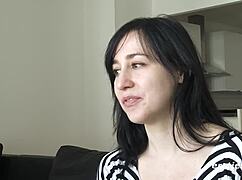 Brooklyn strips slowly and caresses her stunning body gently