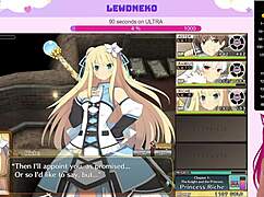 Vtuber Lewdneko moans through Evenicle Part 3 with cute creampie