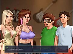 I Give The Blonde A Facial At The Party