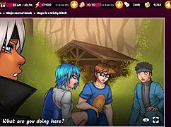 Hentaiheroes ninja sacred lands 11 orgy femdom domination.