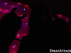 Lezdomina Gags Ho with Strapon in Wild Session