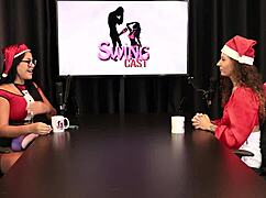 jujube delícia in sheer red christmas special with beautiful group glamour