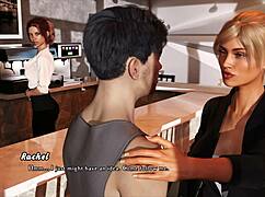 Rachel gets sacked after office sex with Emily in Intertwined 47.