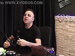 I give a blowjob after hearing him talk about the condom for the person to see - Freddy the king of dogging all the time without stopping sheer red