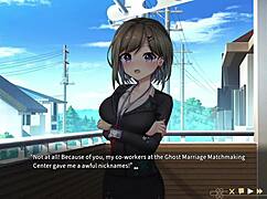 luna gives blowjob in hentai game