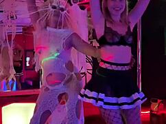 Crazy compilation of Russian mistress Sugarnadya's wild life with trimmed pussy and dancing