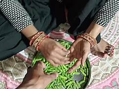 Indian cute girl enjoys country ranch life