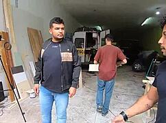 I explored the motorhome workshop with Monique Bertolini