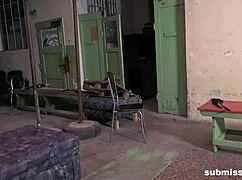 In a bdsm scene, submissive Adina is bound and humiliated, then fucked with facial cumshot.