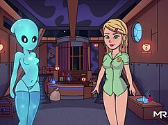 Feeling the intense passion as alien girl engages in uncensored sex in episode 26