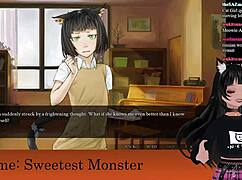 I'm lewdneko, playin sweetest monster part 2 in hentai style