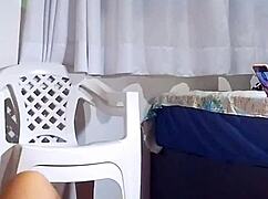 I love showing off with a giant dildo in the recording section