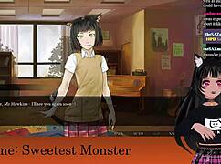 I'm lewdneko, playin sweetest monster part 2 in hentai style