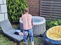 jadilica's gratis backstage outdoor solo show with anal masturbation is pure heat.