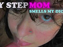 My stepmom likes smelling my dick