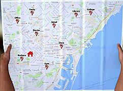 My cute roommate gives blowjob in 3some gameplay 😊