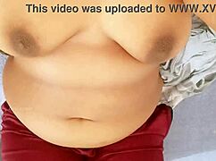 asian babe flaunts her massive tits in seductive solo play