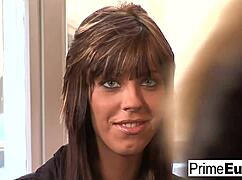 Euro slut getting fucked in the ass 😈