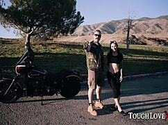 toughlovex's big tit beauty katrina jade gets licked and fucked outdoors in missionary