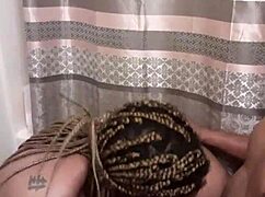 Sucking you while you're shitting, with big tits and anal action outdoors