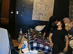 Just got off work and this ebony housewife needed a quick pounding