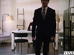 Watch Molly the naughty college girl seduce that older man with her pussy licking skills!